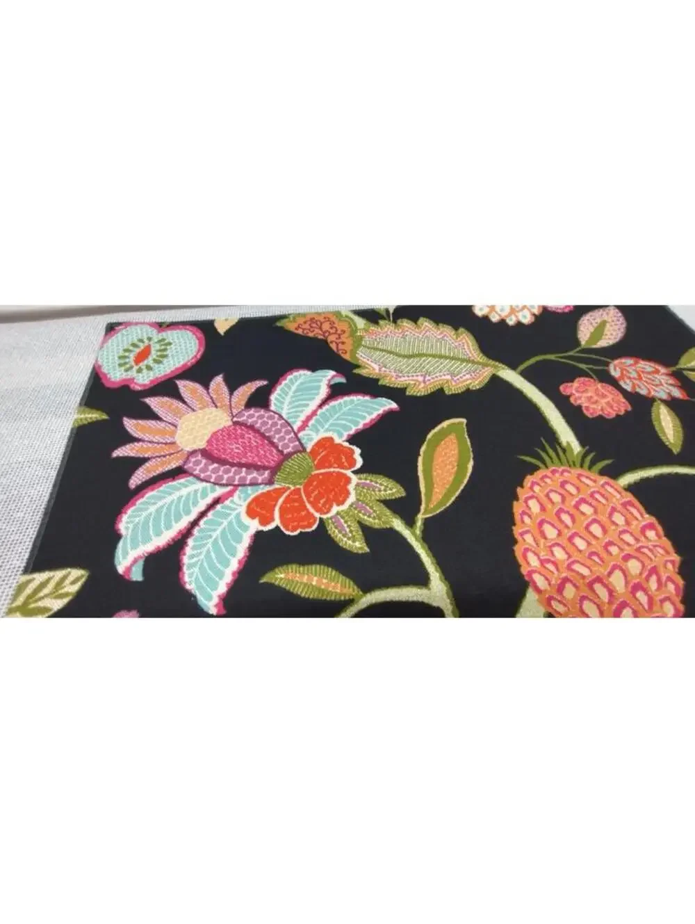 Pindler Palm Court Noir Black Strange FRUIT Designer Fabric Sampler 23x23